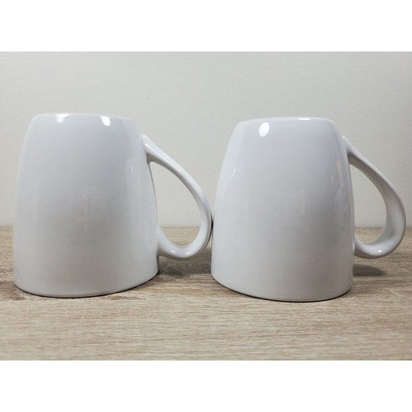Lot Of 2 Tim Horton's Coffee Mugs - White Red Ribbon Banner Ceramic Mug Cup 2017 - Picture 4 of 7